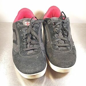 Men's Black and Red Sneakers